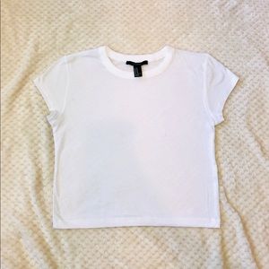Cropped White T-shirt